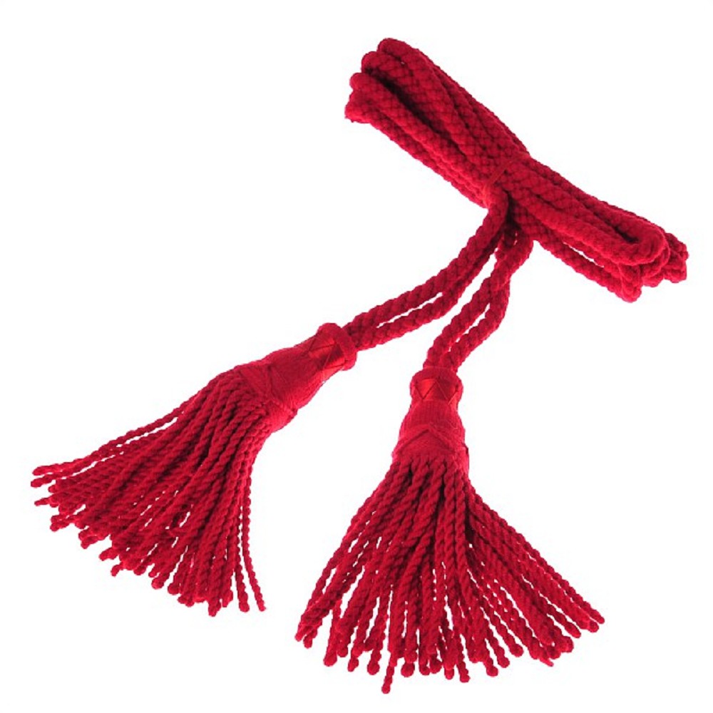 Bagpipe Cords, Wool, scarlet red