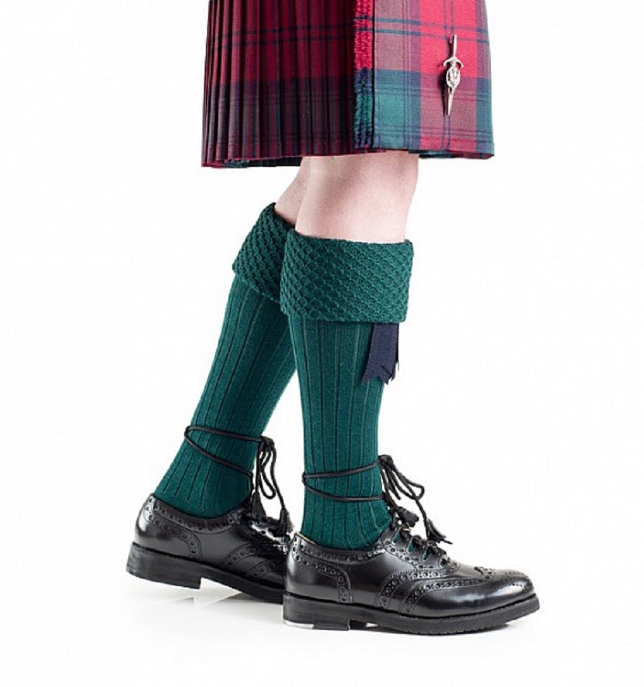 Chaussette Piper, vert foncé Chaussette Piper, vert foncé