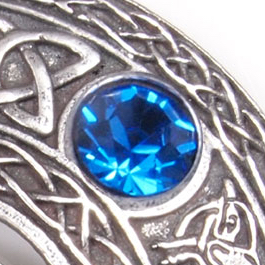 Broche de Plaid, Masonic - Saphir (bleu) 
