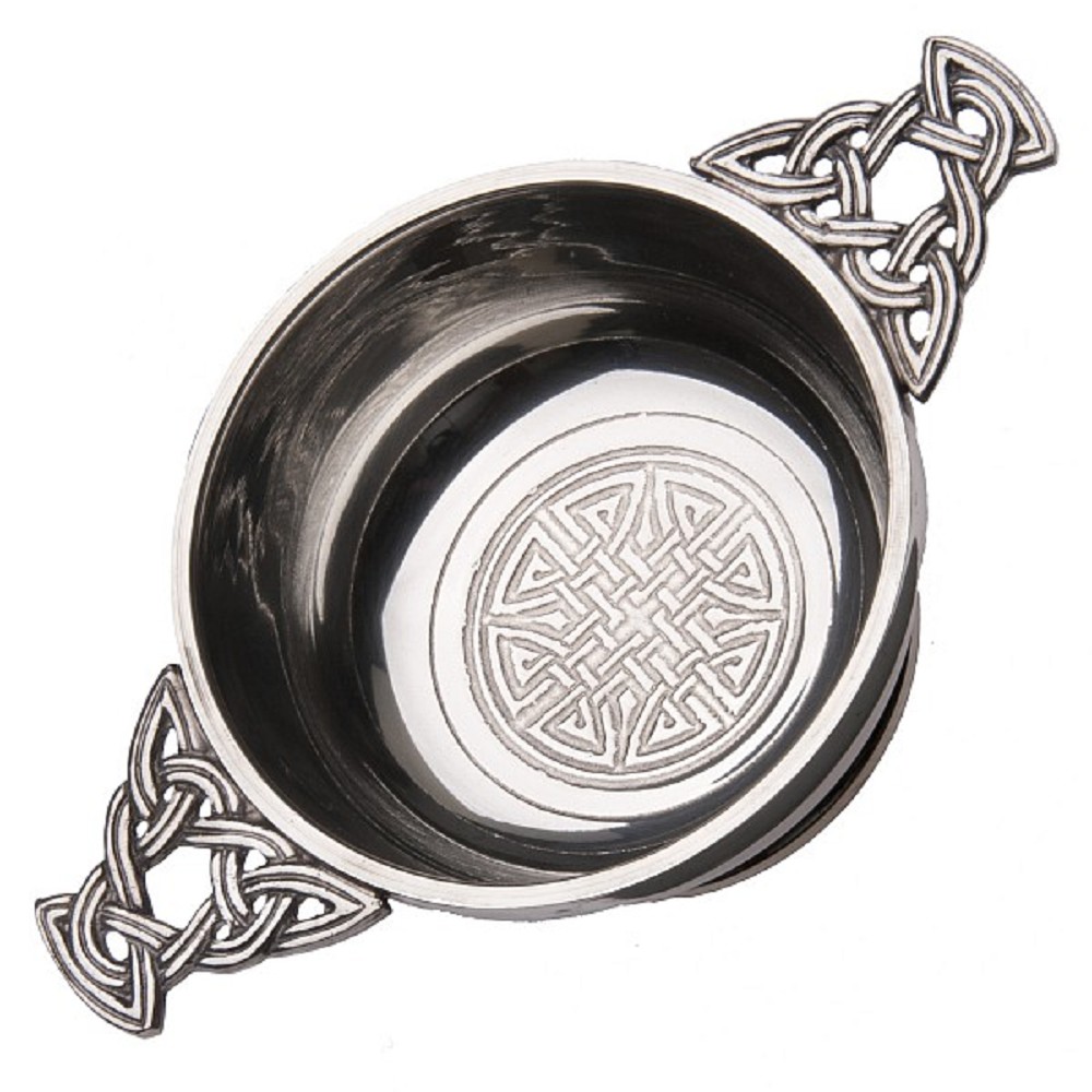 Celtic Quaich, Étain, 5" Celtic Quaich, Étain, 5"