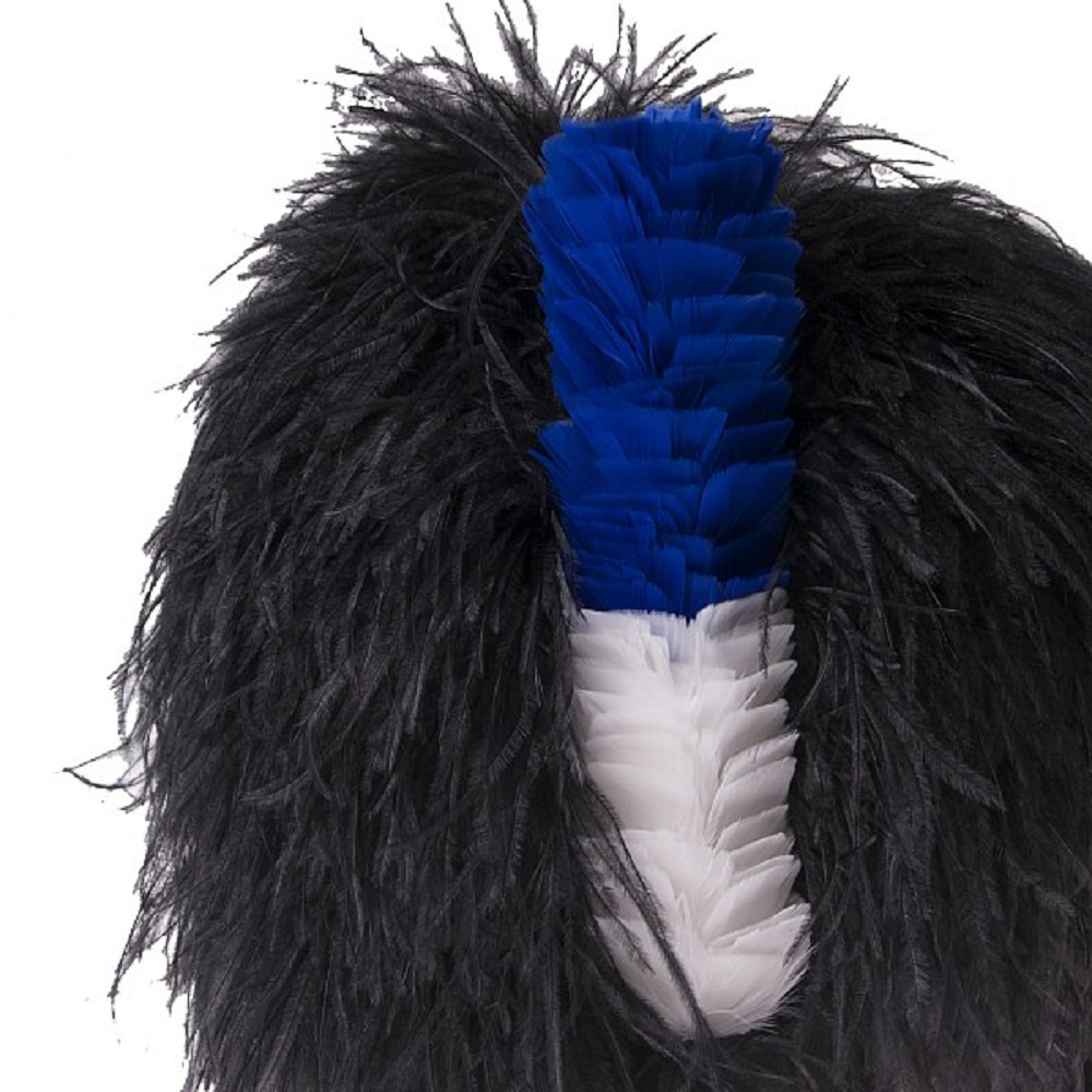 Plumet pour Feather Bonnet, bleu-blanc Plumet pour Feather Bonnet, bleu-blanc