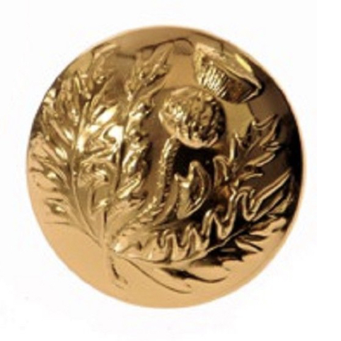 Button for Doublet, Thistle, gold (gilt)