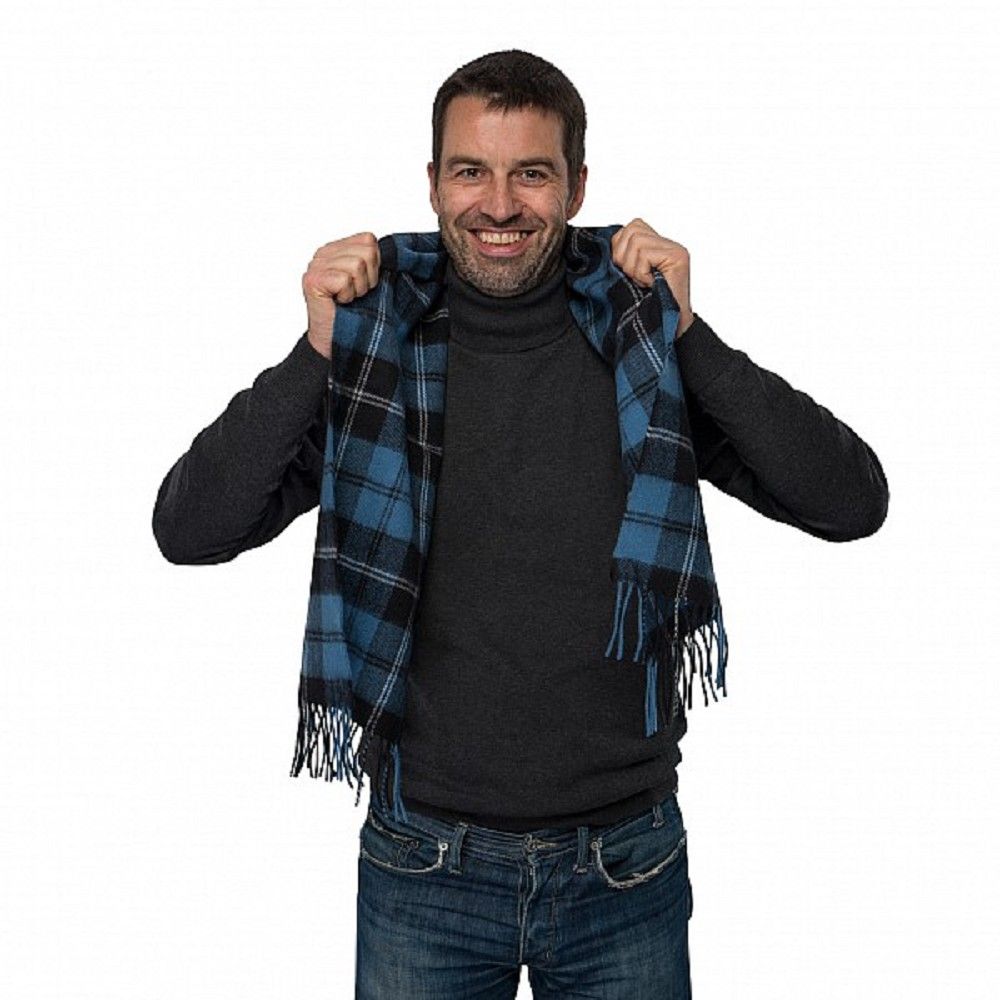 ramsay blue tartan tie