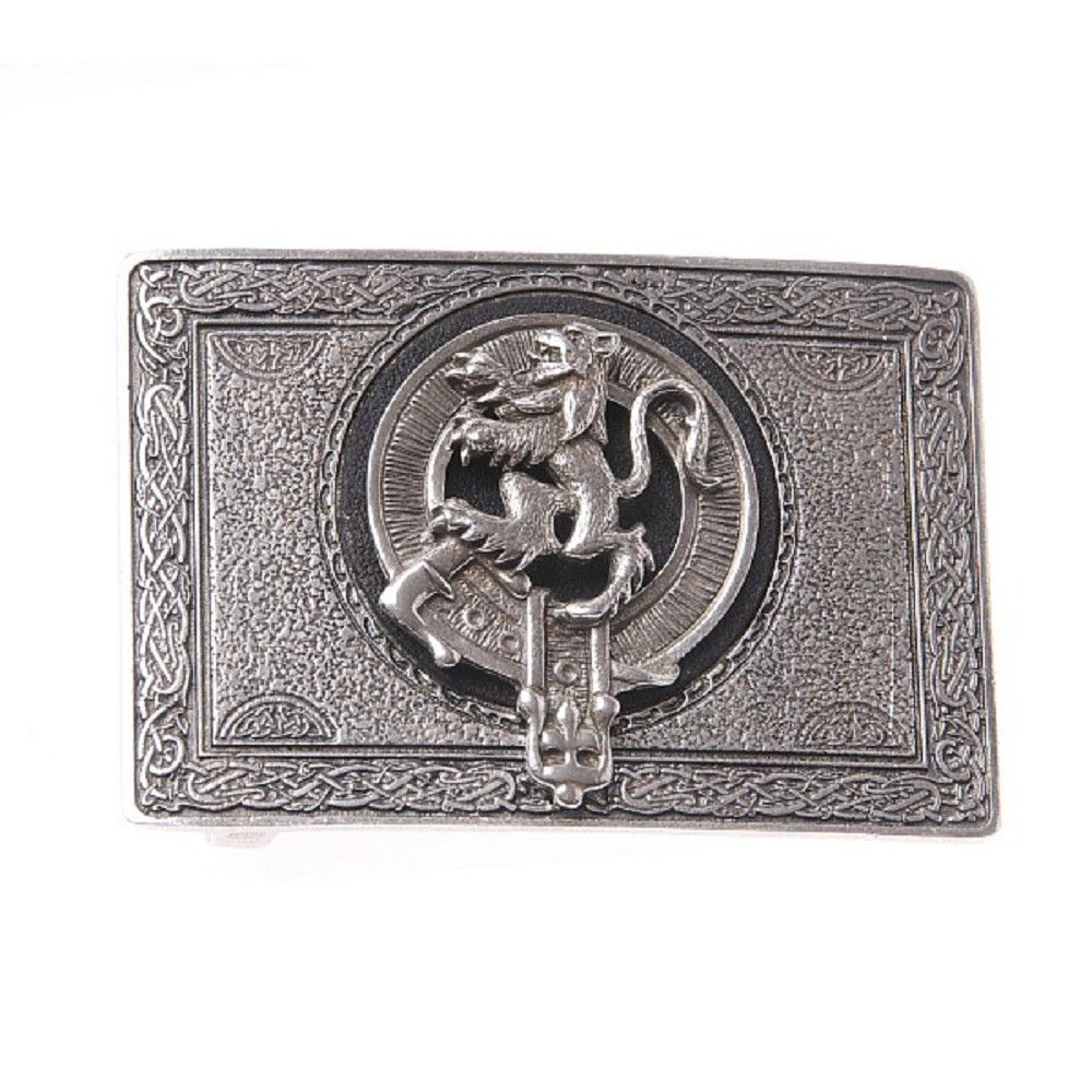 Belt Buckle, Rampant Lion Crest, rectangular | Kilts & More